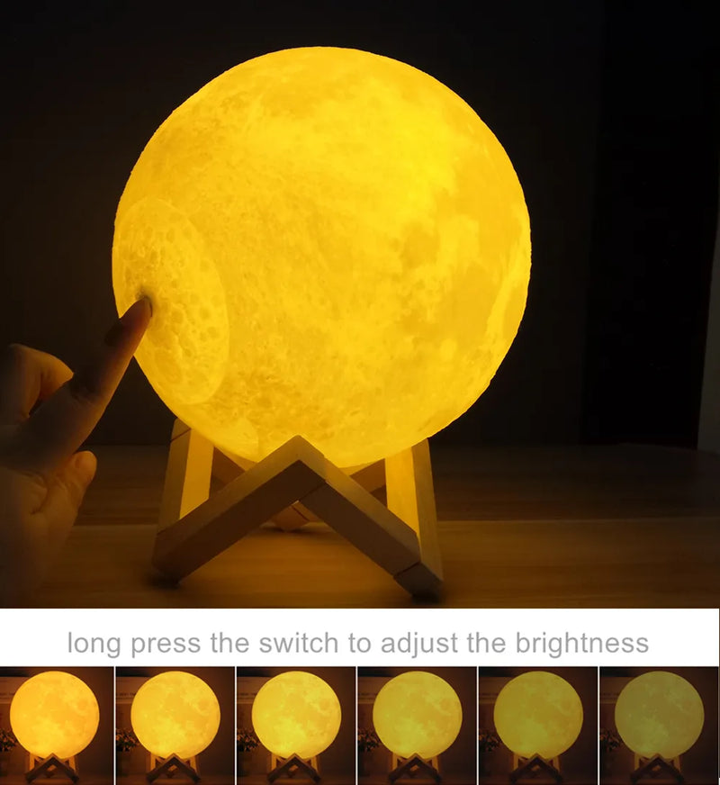 MoonLight Magic: 3D Print Moon Lamp Night Light