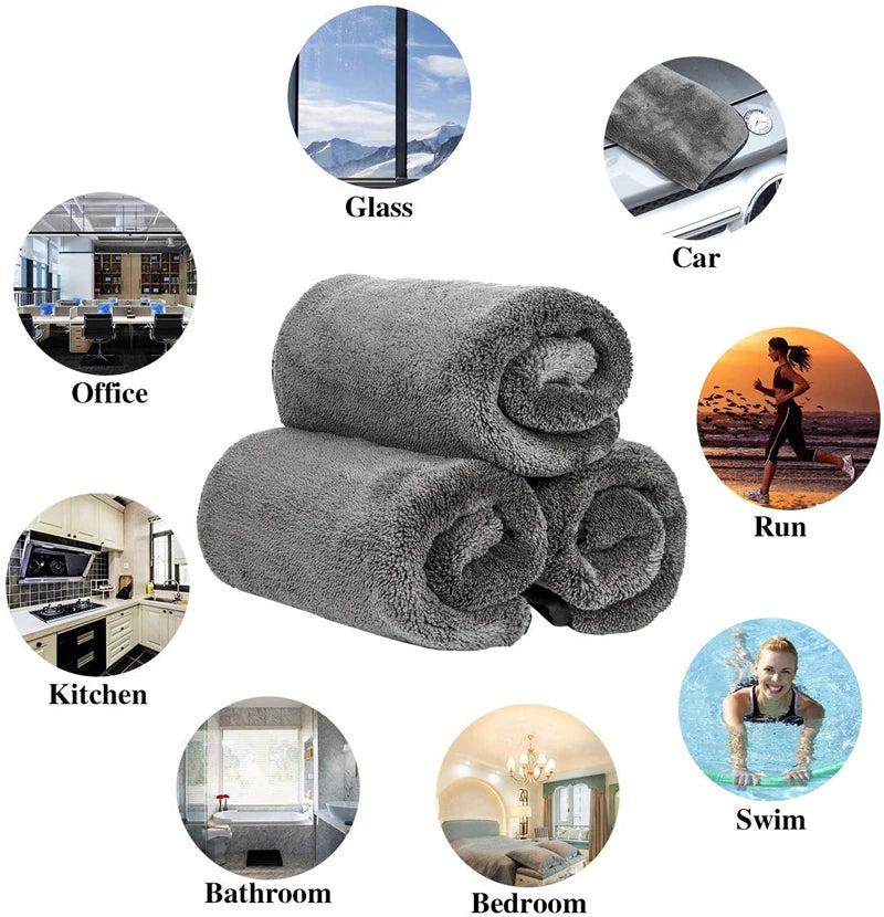 Car Wash Microfiber Towel: Plush Cleaning and Drying Cloth