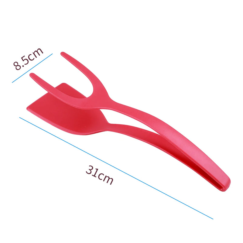 2-in-1 Nylon Grip Flip Tongs: Versatile Kitchen Accessories