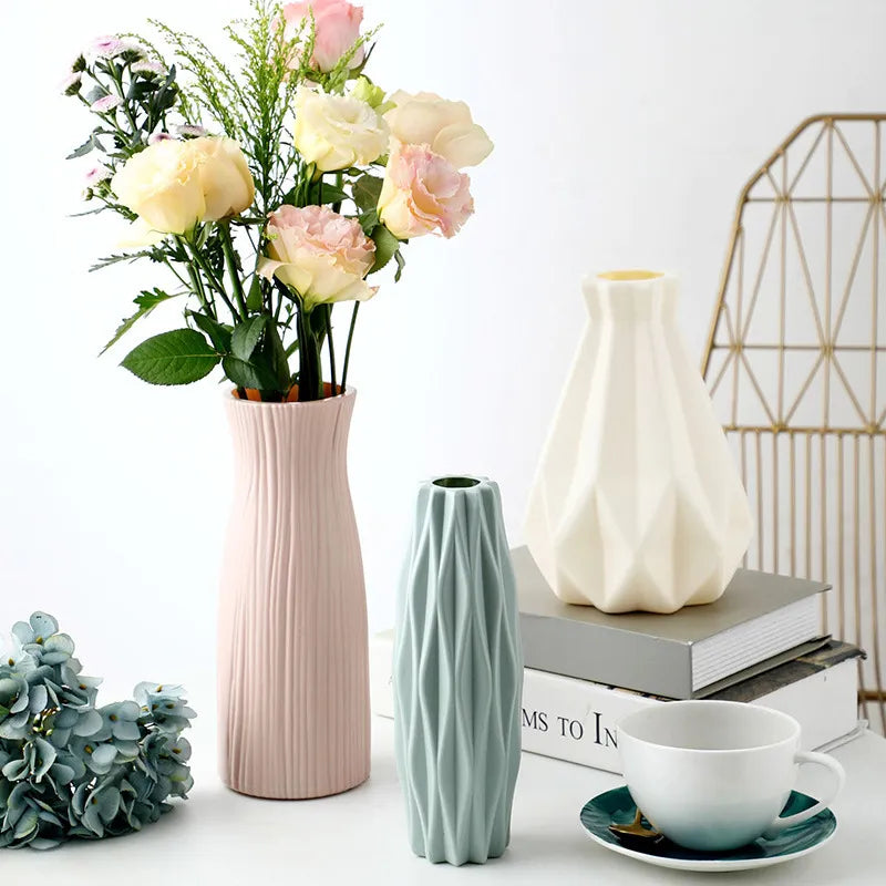 Plastic Vase: Nordic Home Decor for Dining Table or Bedroom