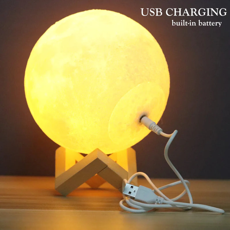 MoonLight Magic: 3D Print Moon Lamp Night Light