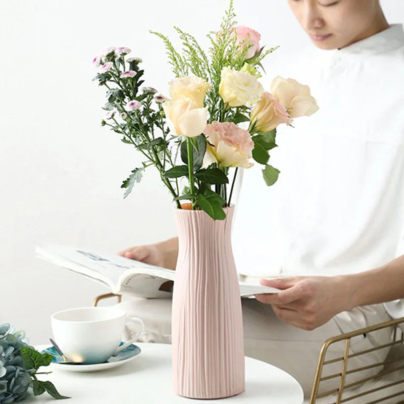 Plastic Vase: Nordic Home Decor for Dining Table or Bedroom