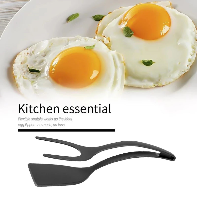 2-in-1 Nylon Grip Flip Tongs: Versatile Kitchen Accessories