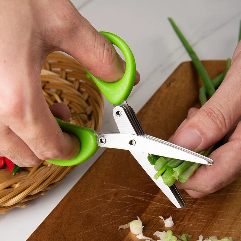 Multi-Mini-Layer Stainless Steel Kitchen Scissors: Versatile Cooking Tool