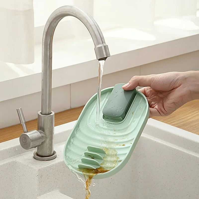 Foldable Kitchen Drain Simple Practical Pot Lid Holder