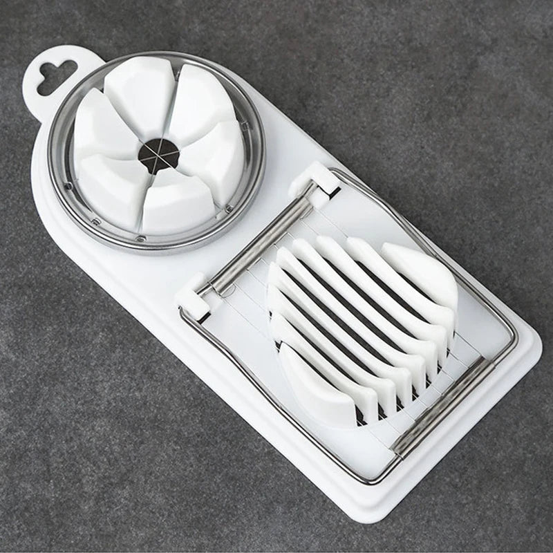 Stainless Steel Egg Cutter: Multi-Purpose Kitchen Tool.