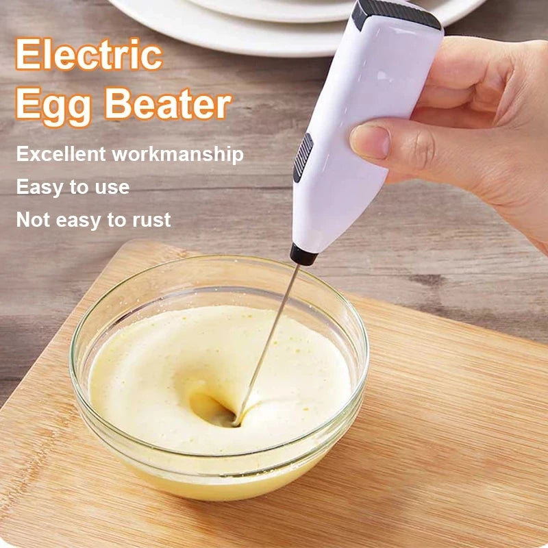 Portable Automatic Milk Frother: Electric Coffee Whisk for Kitchen