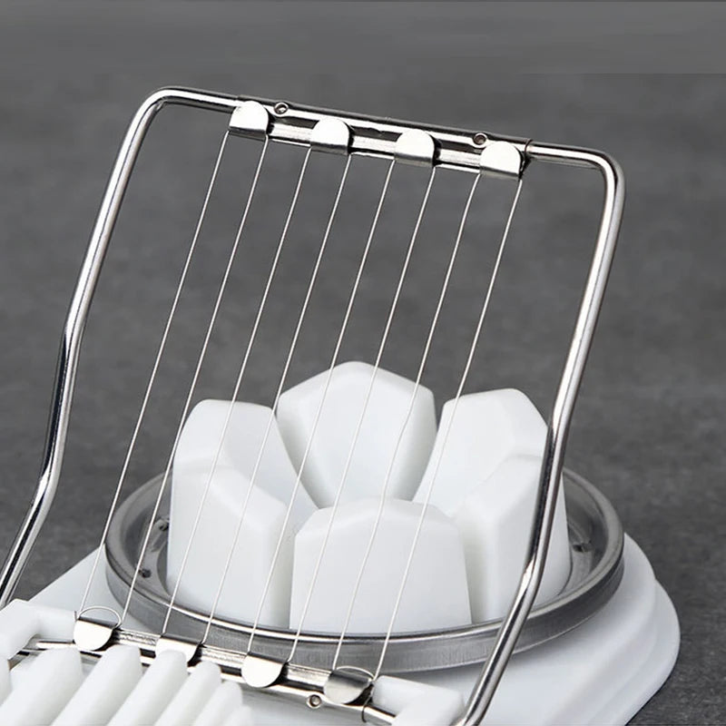 Stainless Steel Egg Cutter: Multi-Purpose Kitchen Tool.