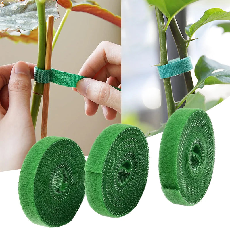 Green Garden Twine: Nylon Plant Ties for Bamboo Cane Support