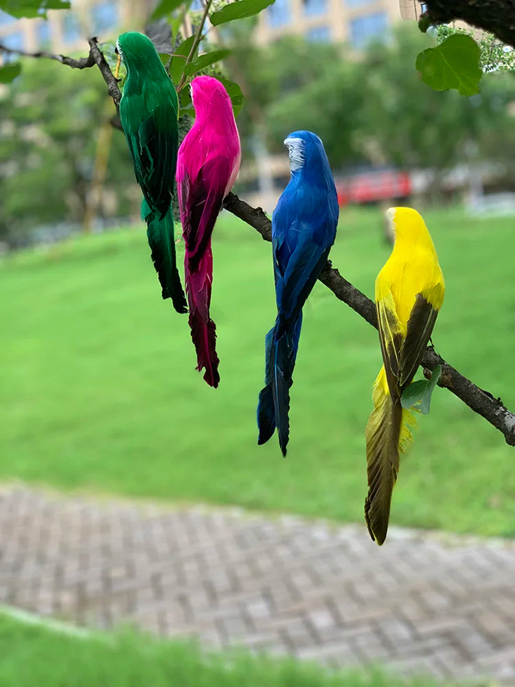 Simulation Parrot Garden Decoration: Creative Ornament for Outdoor Parties