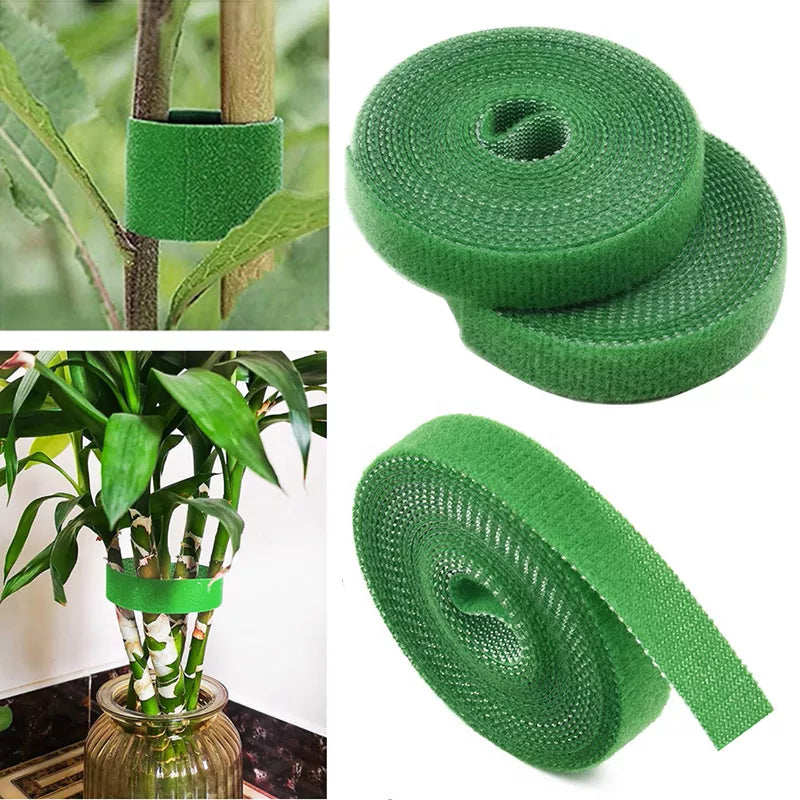 Green Garden Twine: Nylon Plant Ties for Bamboo Cane Support