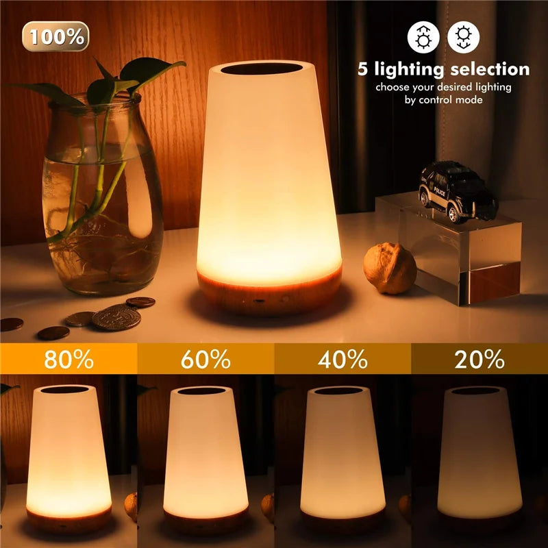 🔥👻HOT SALES HALLOWEEN👻🔥RGB Touch Lamp: Portable Night Light, USB Rechargeable