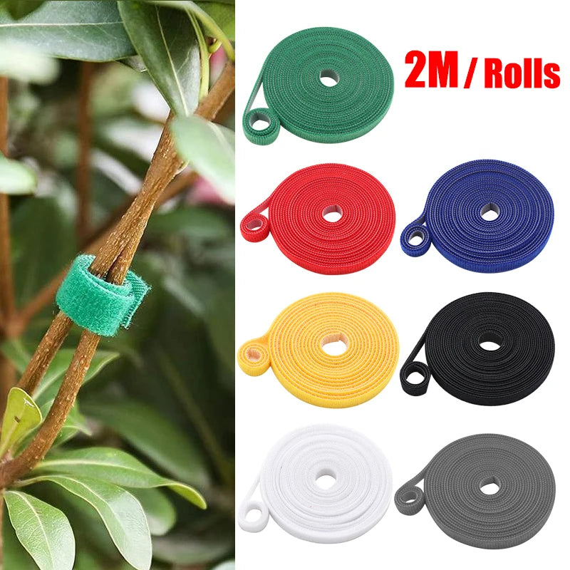 Green Garden Twine: Nylon Plant Ties for Bamboo Cane Support