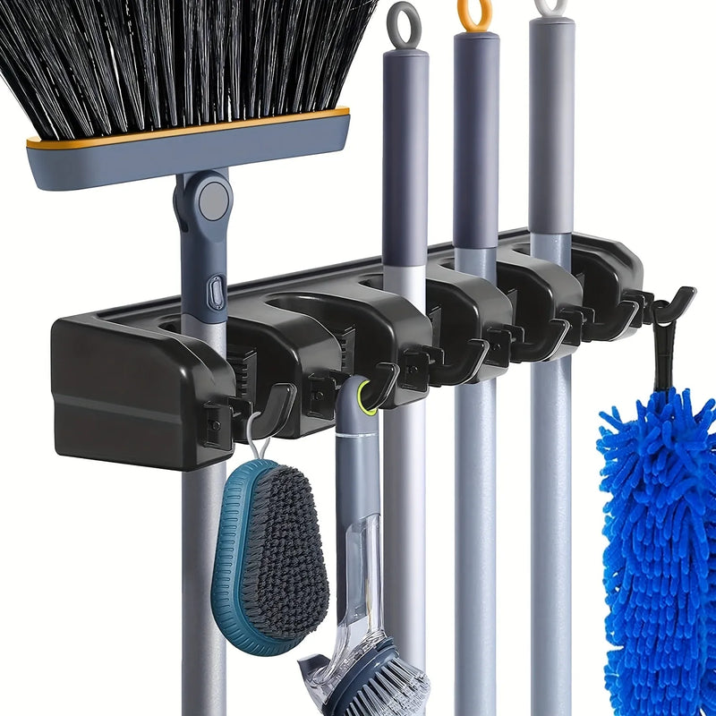 🔥👻HOT SALES HALLOWEEN👻🔥Multi-Functional Wall Mounted Mop Holder: Kitchen Storage Solution