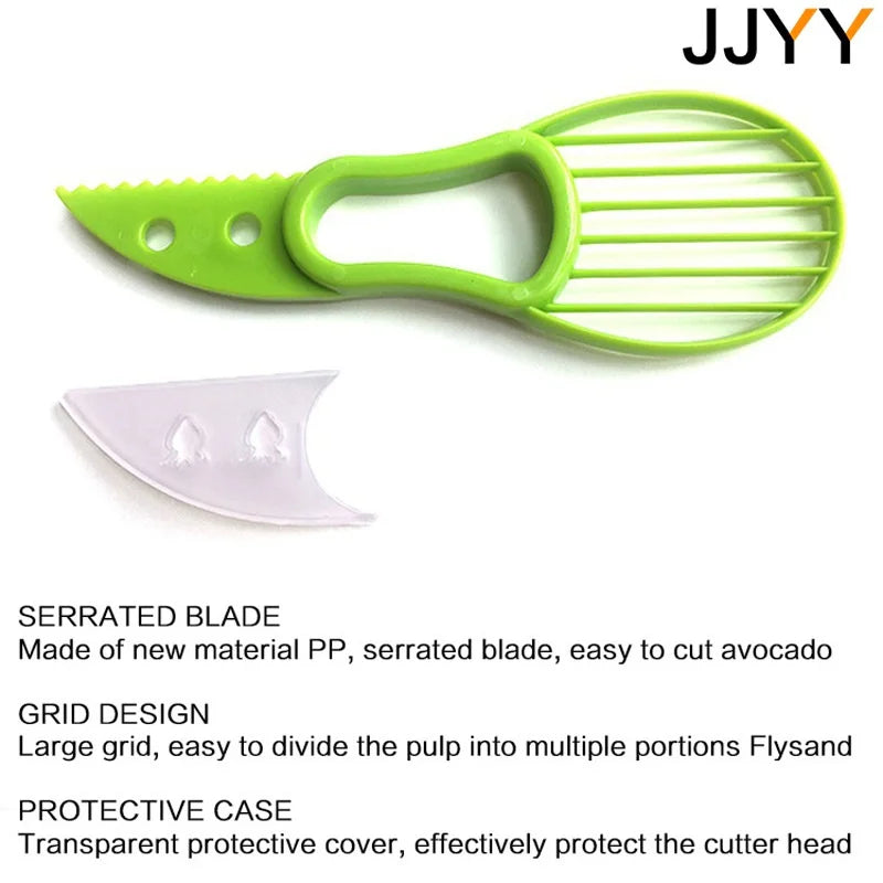 JJYY 3-in-1 Avocado Slicer: Kitchen Tool