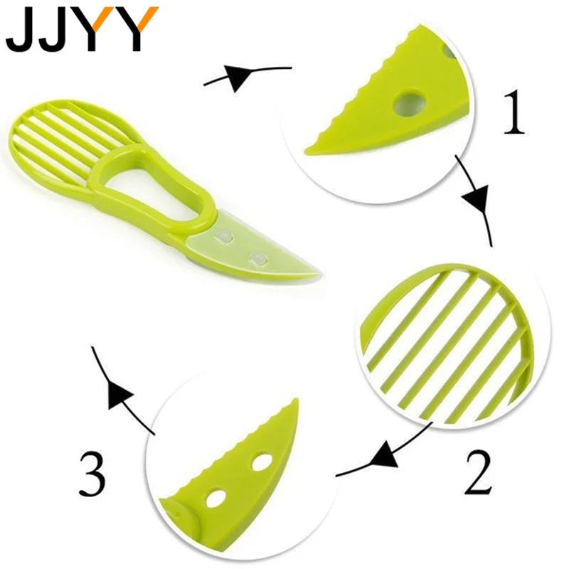 JJYY 3-in-1 Avocado Slicer: Kitchen Tool