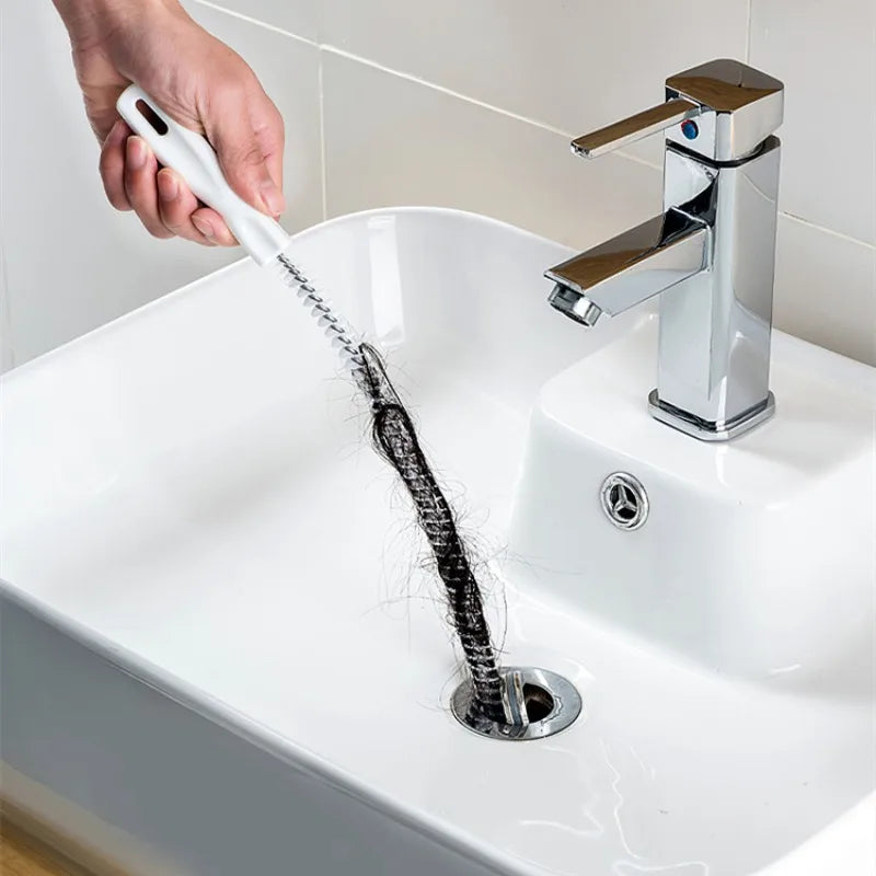 Bathroom Pipe Dredging Brush: Flexible Drain Cleaner Tool